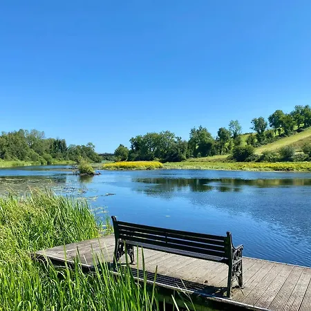 Campsite Luxury Waterfront Retreat I Private Hot Tub & Sauna I View Belturbet